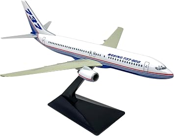 Boeing Demo 81-04 737-800 1200 Scale - Plastic Snap-Fit Model Airplane - Collectible Replica of Boeing Demo Airlines Aircraft - Part# ABO-73780H-001