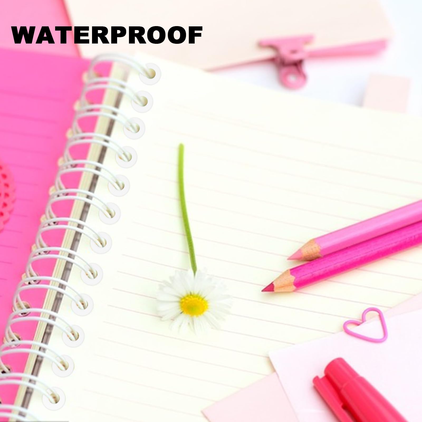 1000 Rinforzi Fori Per Fogli Autoadesivi - Salvabuchi Per Raccoglitori, Scuola E Ufficio - Foto 5