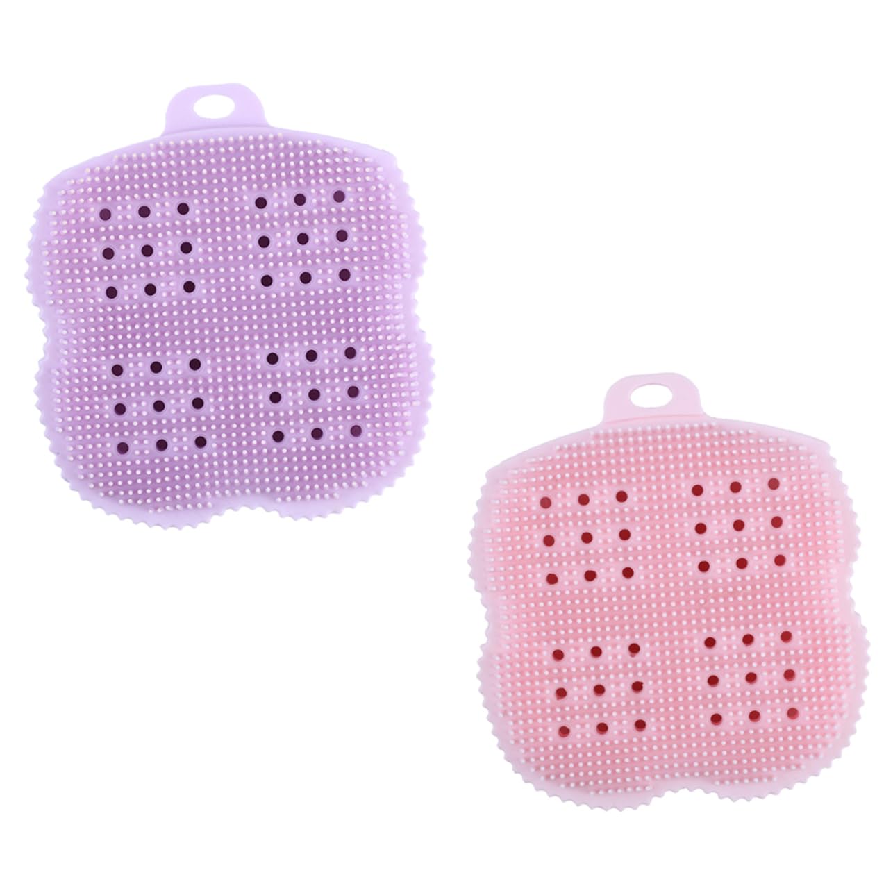 Healeved 6pezzi Spazzole Da Scrubber Esfoliante Per Corpo e Schiena Massaggio Rilassante Per Uomo e Donna Rosa