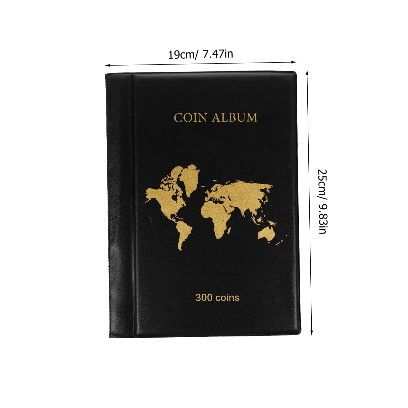 Milisten Album da Collezione Monete e Banconote in PVC e Pu 300 Tasche Trasparenti per Collezionisti e Conservazione Lungo Termine