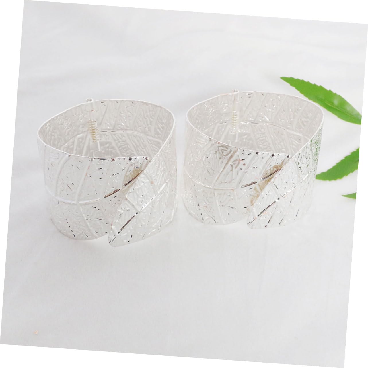 Garneck 2 Set Di Fibbie Per Tende Leggere E Delicate Con Design Creativo A Forma Di Foglia Facili Da Riporre Multiuso 2 Pezzi*2