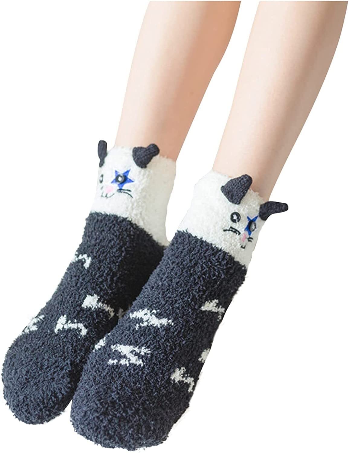Wintersocken Bettsocken 5 Paar Warme, Weiche, Flauschige Socken, Niedliche, Bequeme Schlafsocken Aus Plüsch Für Zu Hause Warme Flauschige Socken