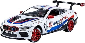 Metro Toys & Gift® BMW M8 GTE Track Version 1:24 Scale Big Size Die-cast Model Alloy Metal Pull Back Toy car for Kids with Openable Doors & Light, Music Toy Vehicle for Kids 【Colors as Per Stock】