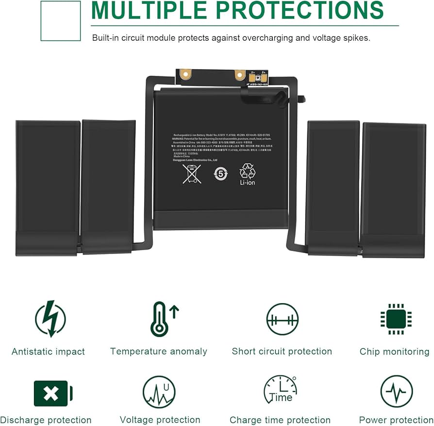 MacBookProバッテリー100％ Replacement Battery for 16-inch MacBook Pro (2019)