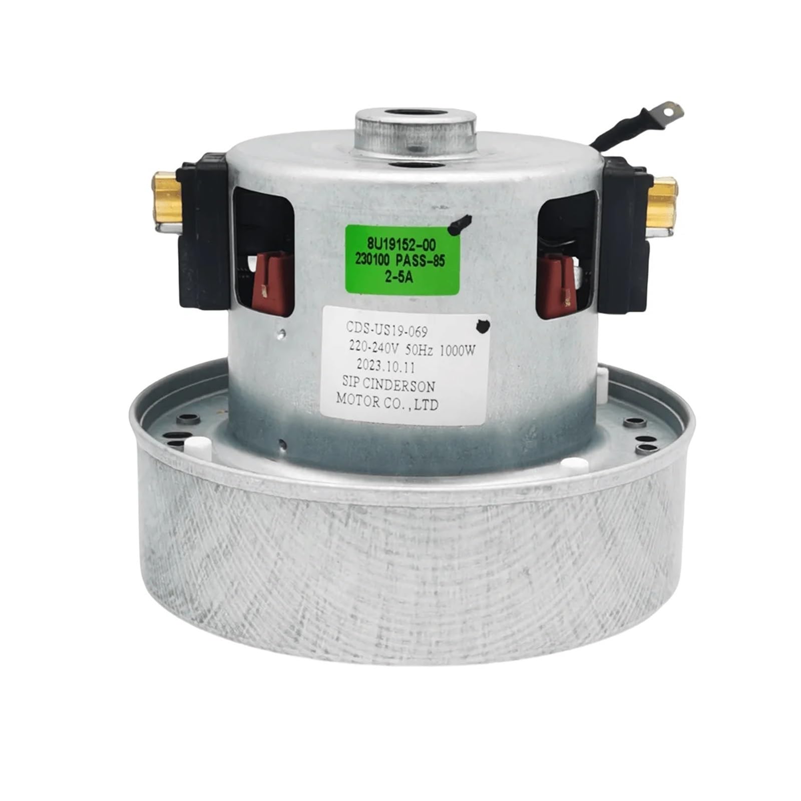 220 V-240 V 50 Hz 1000 W silnik do odkurzacza przemysłowego, średnica wentylatora 107 mm duża moc drut miedziany części do odkurzacza