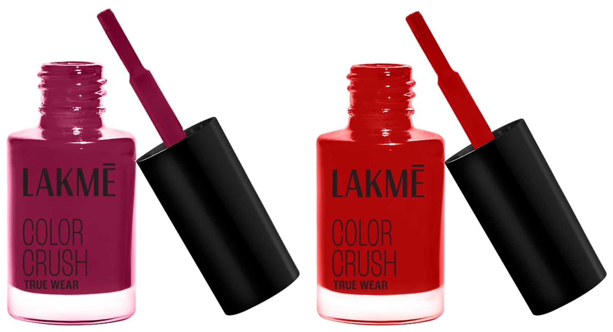 LAKMÉ True Wear Color Crush Glossy Finish Nail Polish, Long Lasting & Vibrant Nail Paint, 404, 6Ml & LAKMÉ True Wear Glossy Finish Color Crush 417 6Ml-picture-30
