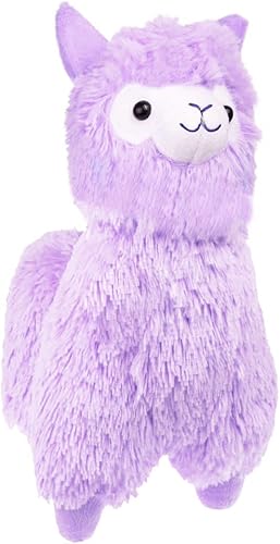 Peluche suave de alpaca morada con forma de cordero – 7 pulgadas, cojín de peluche, regalo de San Valentín para novia, niños y amigos