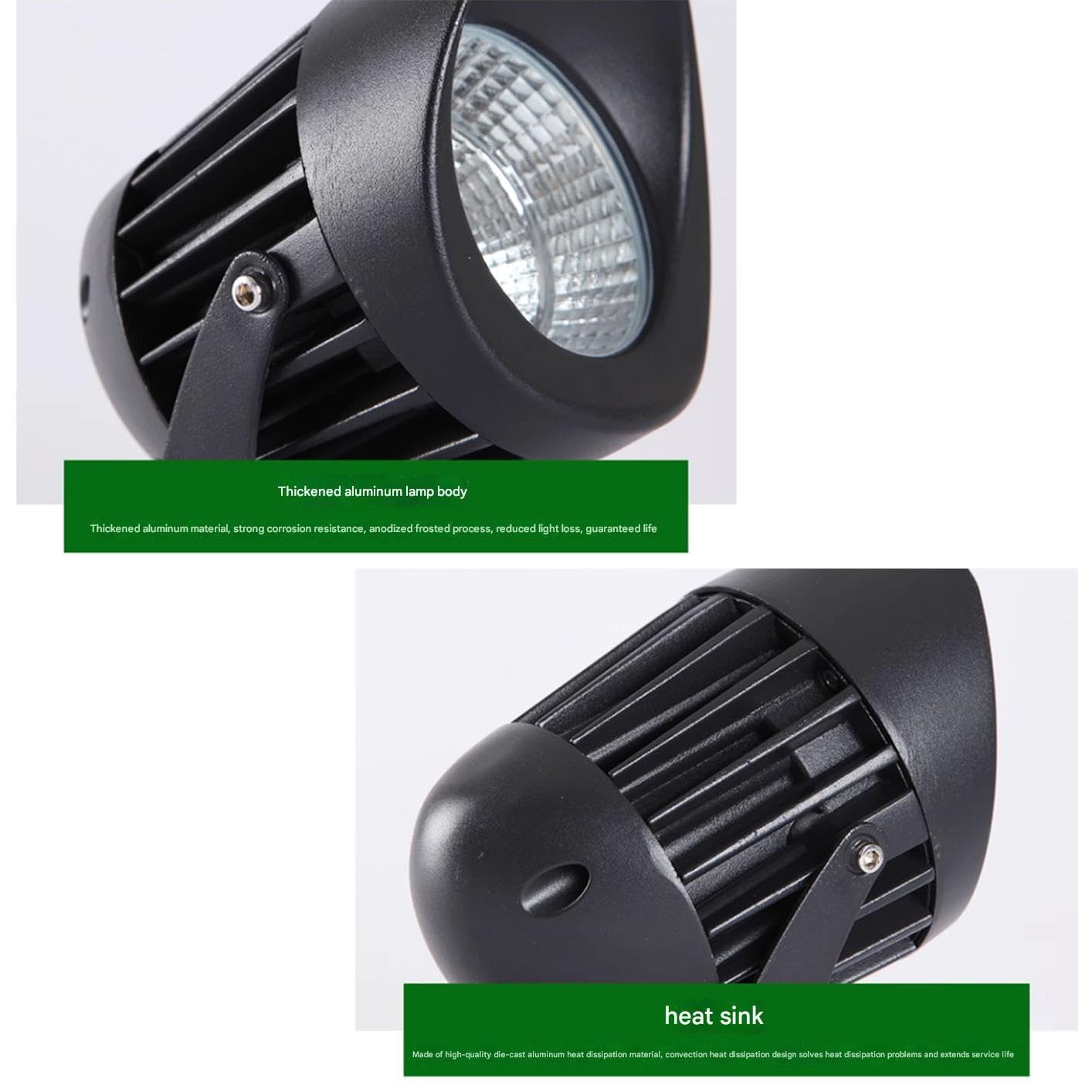 Focos Suelo Led Exterior - Foco De Exterior COB, Luz De Árbol Impermeable IP65, Foco LED De Ángulo Ajustable, Proyector LED Para Paisaje De Jardín Y Césped, Iluminación De Pared Exterior(Red,30W(220V)