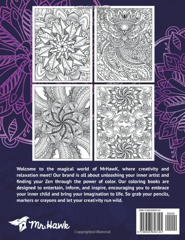 Miniatura 2 de Mindful Patterns Coloring Book for Adults An Adult Coloring Book with Amazing, Incredible and Unique Mandala Style Patterns for Relaxation,