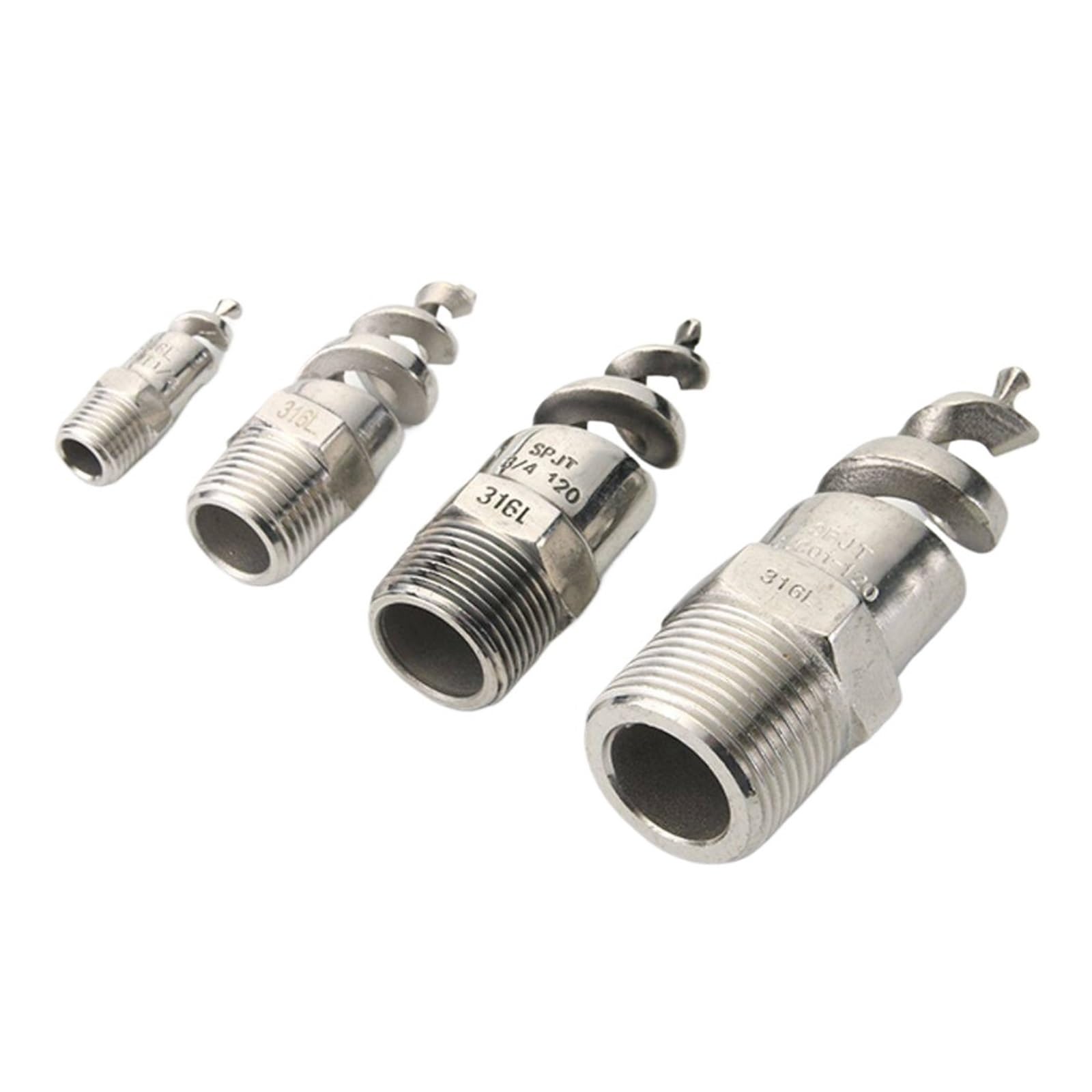 Ugello atomizzatore a cono a spirale in acciaio inossidabile 316L | Spruzzo a cono da 1/4-2 pollici in acciaio inossidabile 316 for controllo, raffreddamento e controllo(2inch)