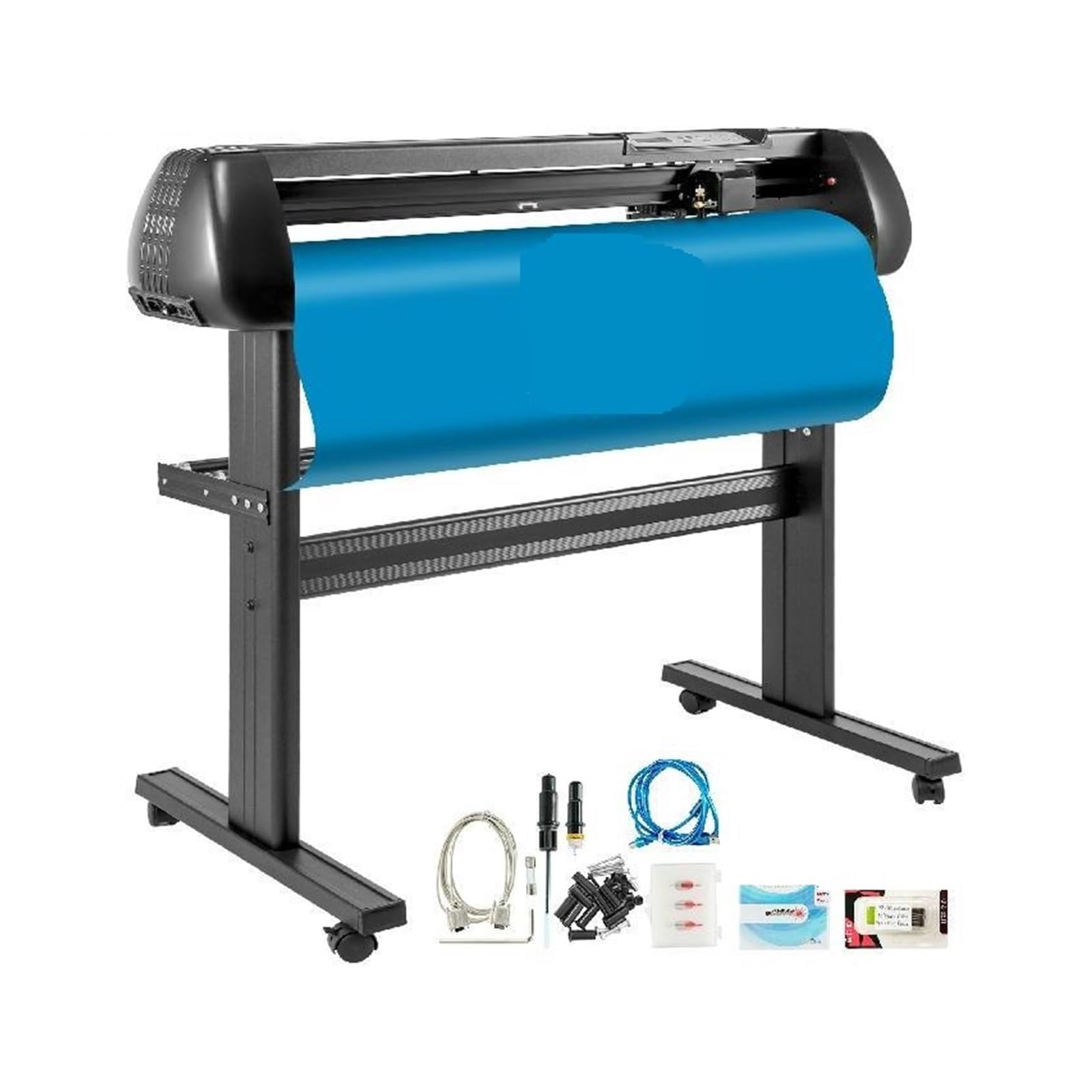 28 pollici Vinyl Cutter Machine Floor Stand Plotter Velocità della forza regolabile Controllo digitale Porta USB for la creazione di insegne Per principianti - Fai da te