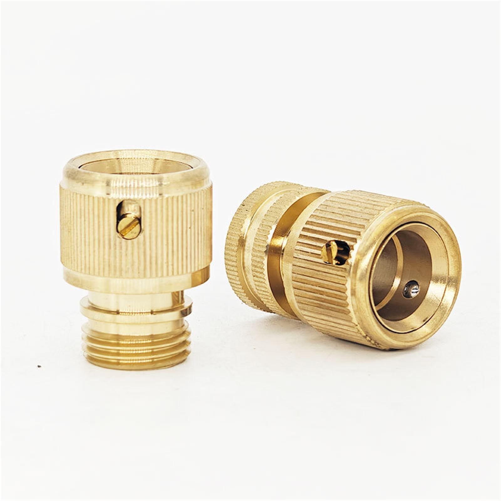 Connettore for Pistola ad Acqua con capezzolo ad innesto rapido in Rame da 1/2 Pollice for Tubo da Giardino(1 set-01)