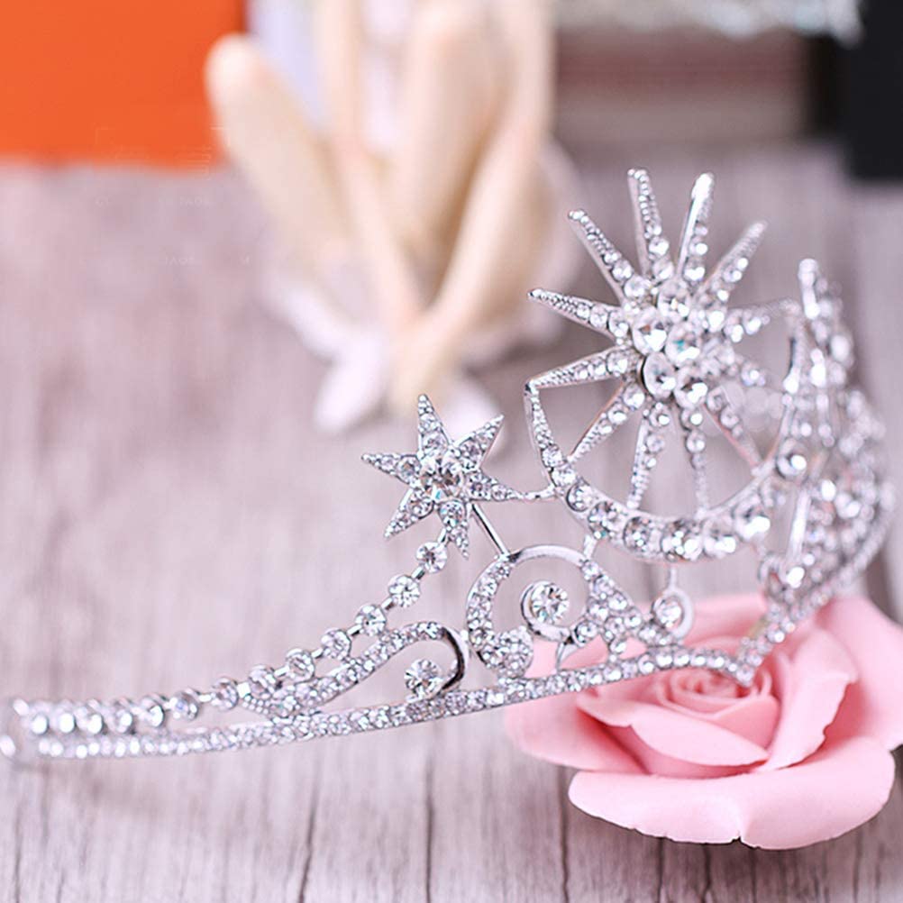 Corona Di Compleanno per Donna Tiara Di Cristallo Di Strass per Ragazze