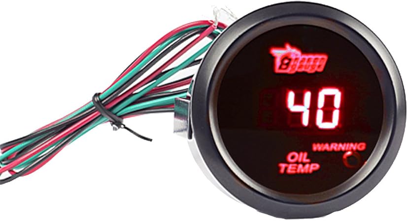 Esupport Car 2 52mm Digital Oil Temp Gauge Red Led Light Temperature Meter Automotive  Esupport Car 2 52mm Digital Oil Temp Gauge Red Led Light Temperature Meter Automotive
