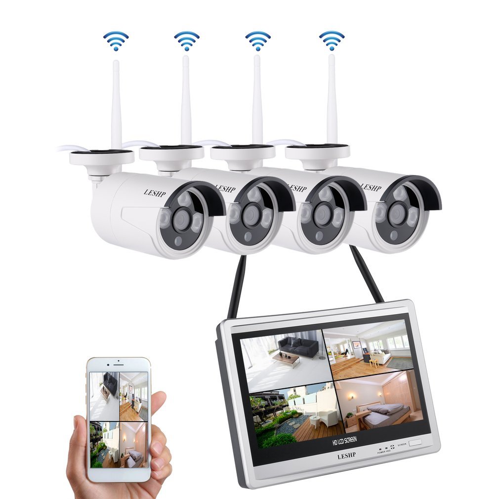 Wireless Cctv Camera Systems Leshp 5g Home Security Camera Set