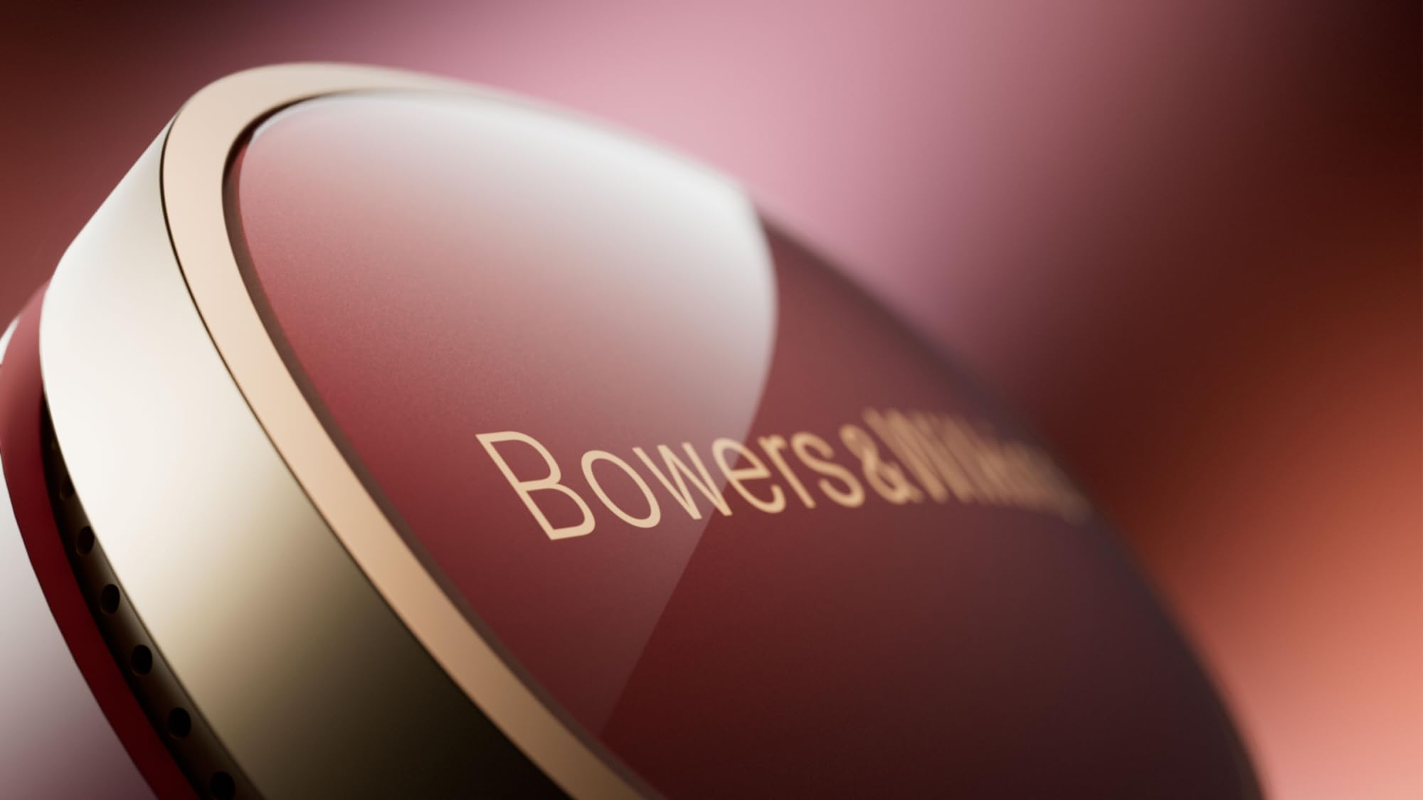 Bowers & Wilkins Pi8 Auriculares Inalámbricos True Wireless, Alta Resolución 24 bits, aptX Lossless, ANC y Micrófonos Integrados - Dark Burgundy