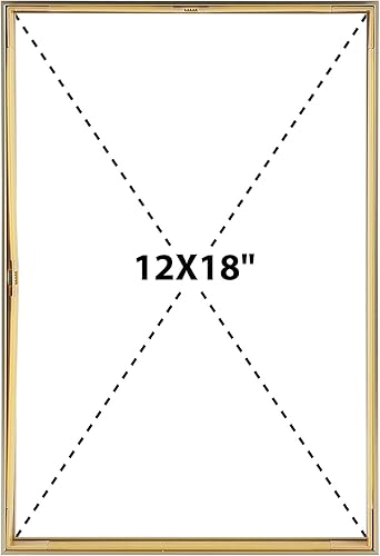 Vista 171 de Frametory, Marco de fotos flotante de 16 x 20 pulgadas, marco de fotos de metal, cristal real, para montaje en pared o mesa (negro, paquete de 2)