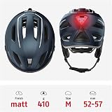 ABUS Casque de ville Pedelec 2.0 ACE - casque de vélo avec feu arrière, visière, bonnet de pluie, protection des oreilles - pour hommes et femmes - 3