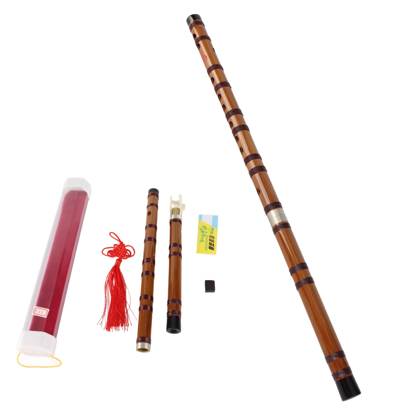 Flûte en bambou, Professionnelle Son clair et riche Dizi clé F pour apprentissage musical, concerts, détente