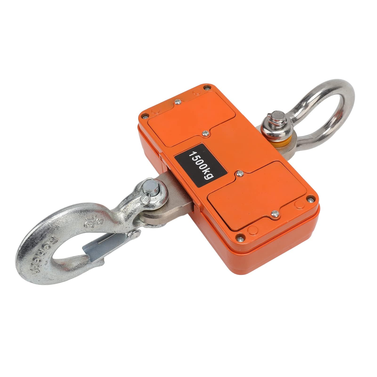 Báscula de Grúa Digital 1500 Kg 3000 Lb con Control Remoto Pantalla LED Báscula Colgante Industrial Electrónica Resistente Naranja