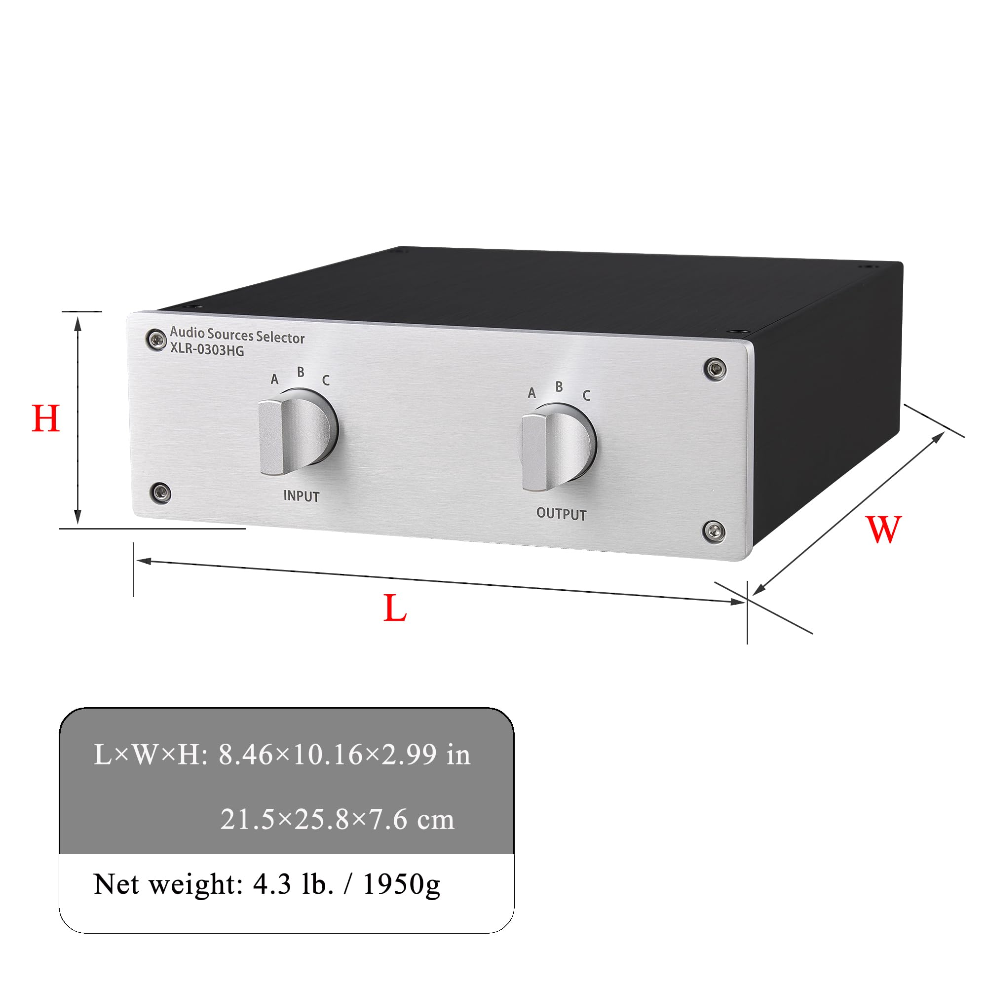 Amazon | 3~3(3イン3出力)XLRバランスステレオオーディオスイッチャー