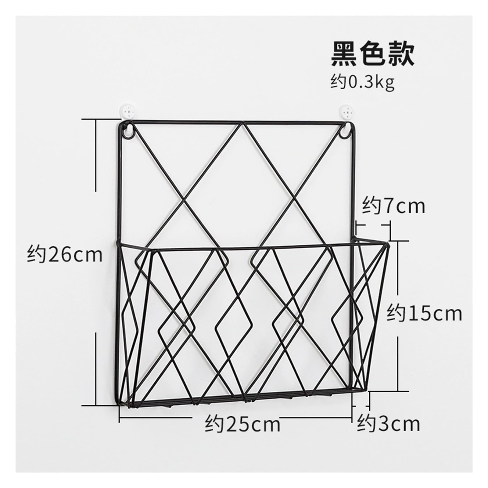 Portadocumenti da parete Riviste montate a parete Scaffale for giornali for libri da ufficio in casa Cartella for file di giornali Espositore da tavolo da tavolo nero(Black)