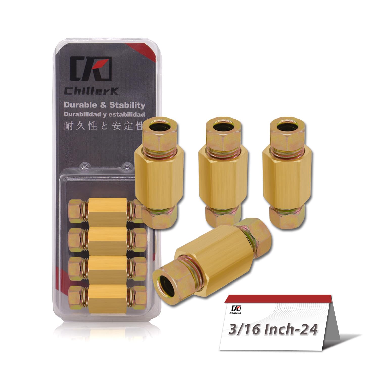 20 Pcs Brake Line Nuts Fittings M10 X 1mm Metric Brake Line Invert Fittings For 3/16 Inch Brake Line Tube - View #6