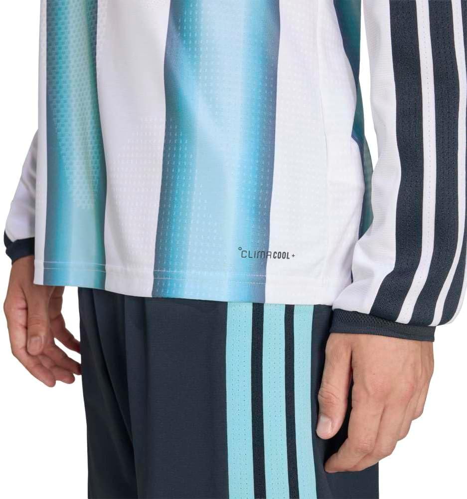 adidas Mens Argentina 26 Home Authentic Long Sleeve Jersey - Image 6