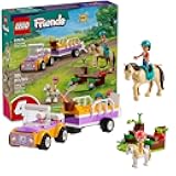 Friends Horse and Pony Trailer Playset, Building Toy for Kids, Creative Play Gift with Liann and Zoya Characters and 2 Animal Figures, Toy for 4 Year Olds and Up, 42634