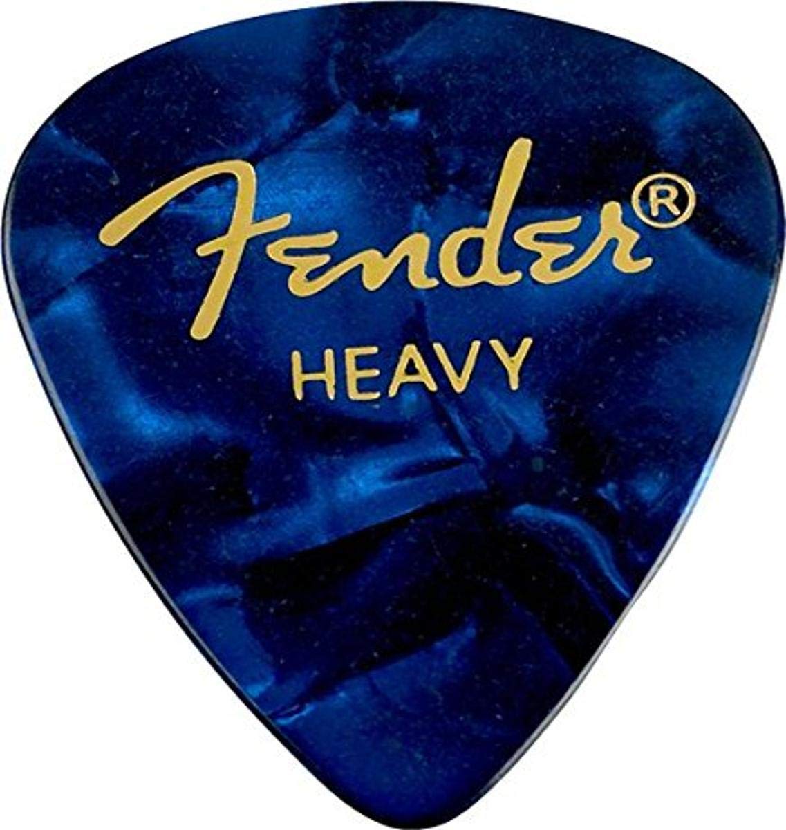 Fender Premium Celluloid Guitar Picks 351 Shape, Blue Moto, Heavy, 144-Pack