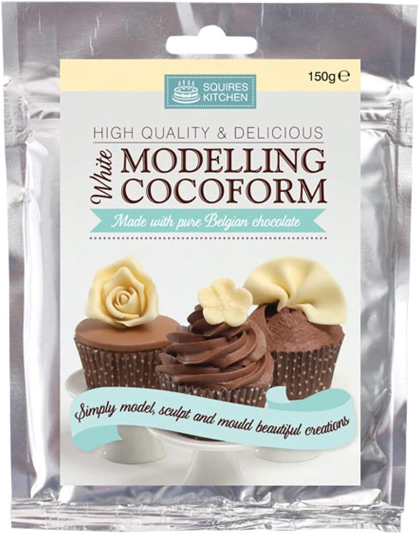 Squires Kitchen Cocoform Modelling Chocolate - White 150g