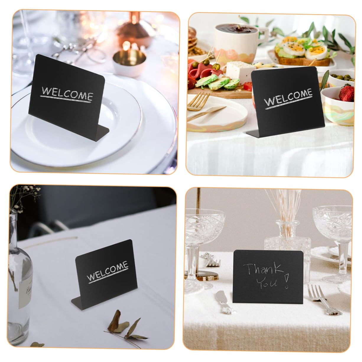 SHINEOFI 60stücke Teiliges Mini Kreidetafeln Mit Ständer Für Und Tischkarten Multifunktionale Förmige Tafeln Für Restaurant Hochzeiten Und Partys Leicht Wiederverwendbar Und Einfach Zu