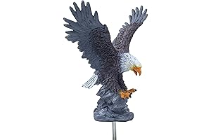 Flag Pole Christmas Tree Topper 9' Flying Eagle