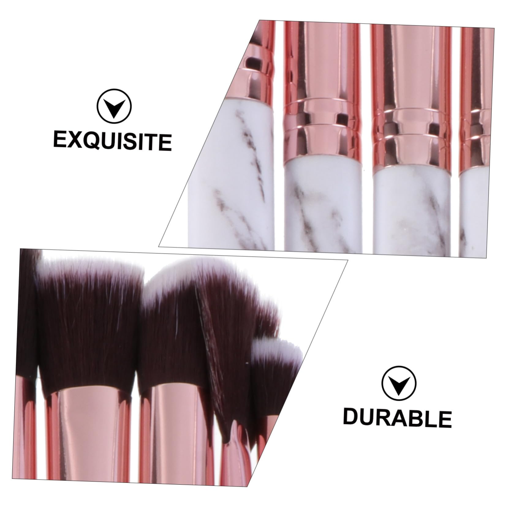 FRCOLOR 45pièces Pinceaux De Maquillage Nylon à Poignée Plastique Pinceaux Professionnels Pour Visage Yeux Avec Poils Nylon Doux Et