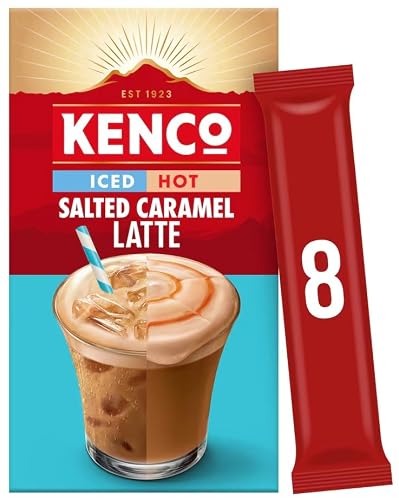 Instant Coffee 8 Sachets Pack Range - Just Add Hot Water | Café Style Coffee at Home (ced Or Hot Salted Caramel Latte 8 X 20.3G)