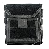 CVLIFE Multifunctional Tactical Pouch MOLLE Admin Bag EDC Security Pack Carry Accessory Kit Belt Loops Waist Bag for Carrying Mag, Map, Flashlight