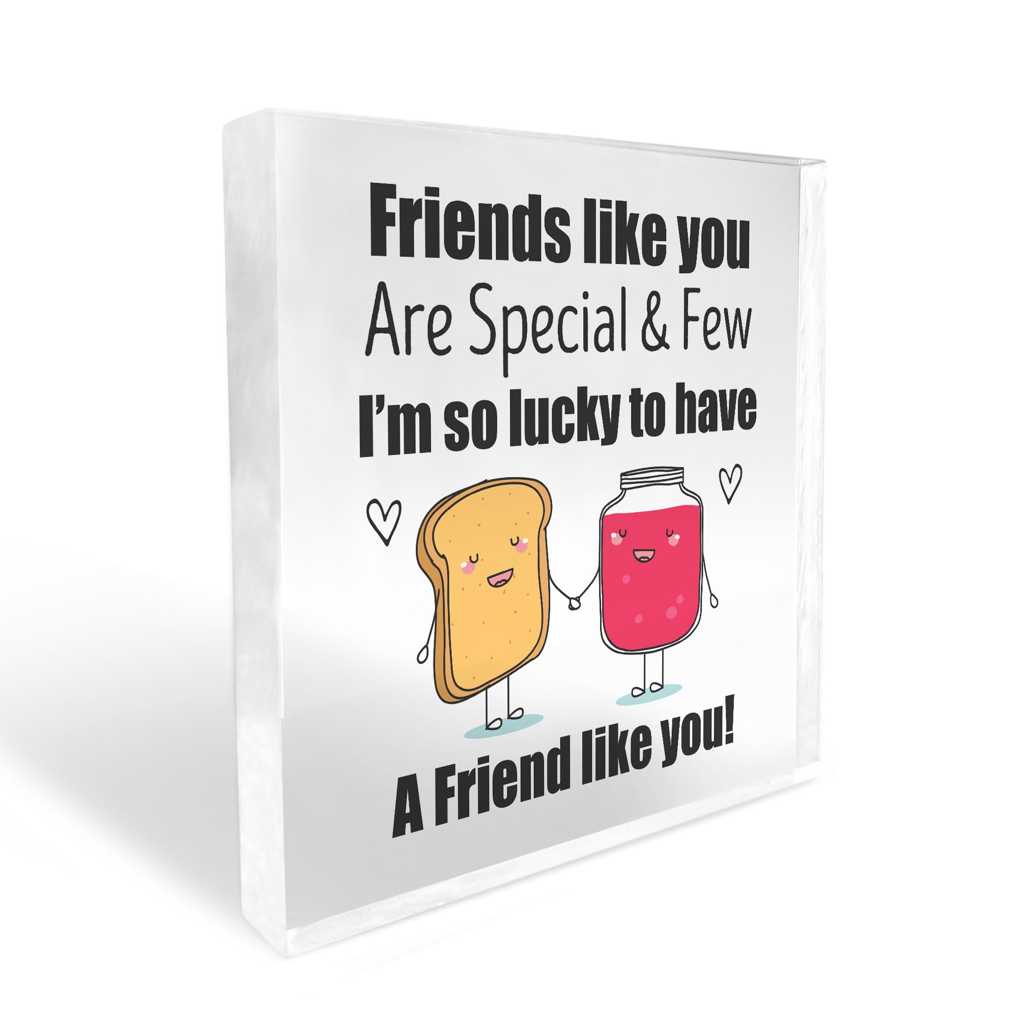 Red Ocean Friendship Gifts for Women, Acrylic Freestanding Plaque Keepsake Gift, Best Friend Gift For Her, Friendship Gifts For Christmas, Birthday Gifts For Friend