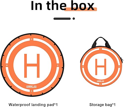 Miniatura 7 de INSYOO Universal Drone Landing Pad para DJI Air 2s, FPV, Mavic Air 2, Mavic Mini 2, Mavic 2 ProZoom, Spark, Phantom, FIMI, Inpirse 2 Drone