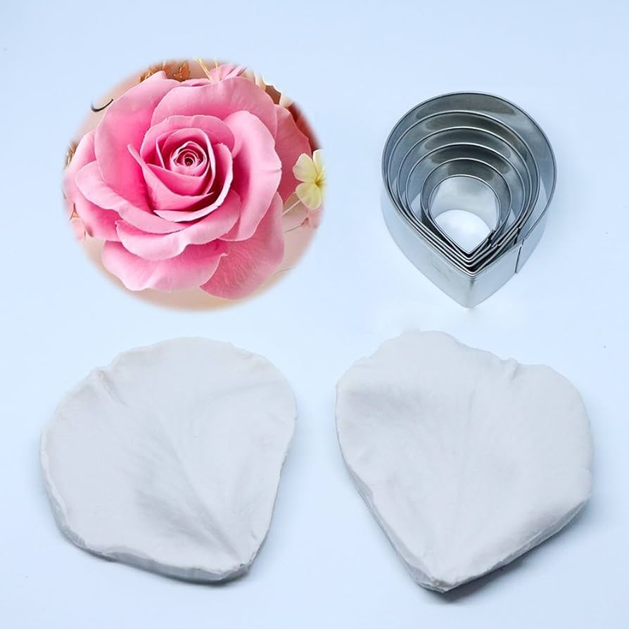 Amazon.com: Carunke Gumpaste Surgraft Rose Petal Silicone