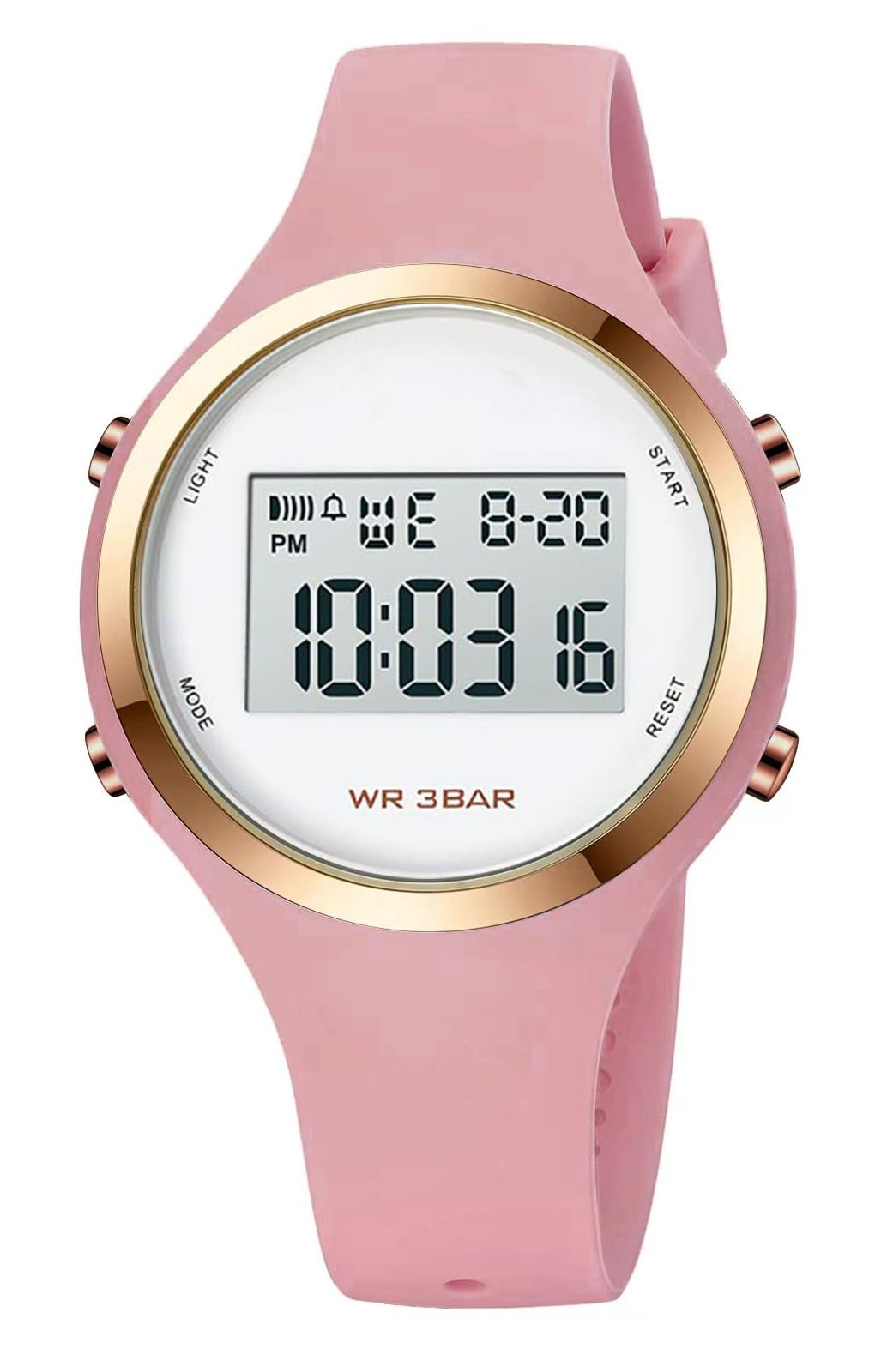 XCZAPWomen’s Digital Sports Watch Waterproof LED Display Wristwatch with Alarm, Stopwatch Backlight Lightweight PU Strap, Ideal for Girls, Teens Outdoor Fitness