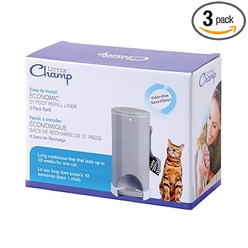 Litter Champ 3-Pack Refill, Green