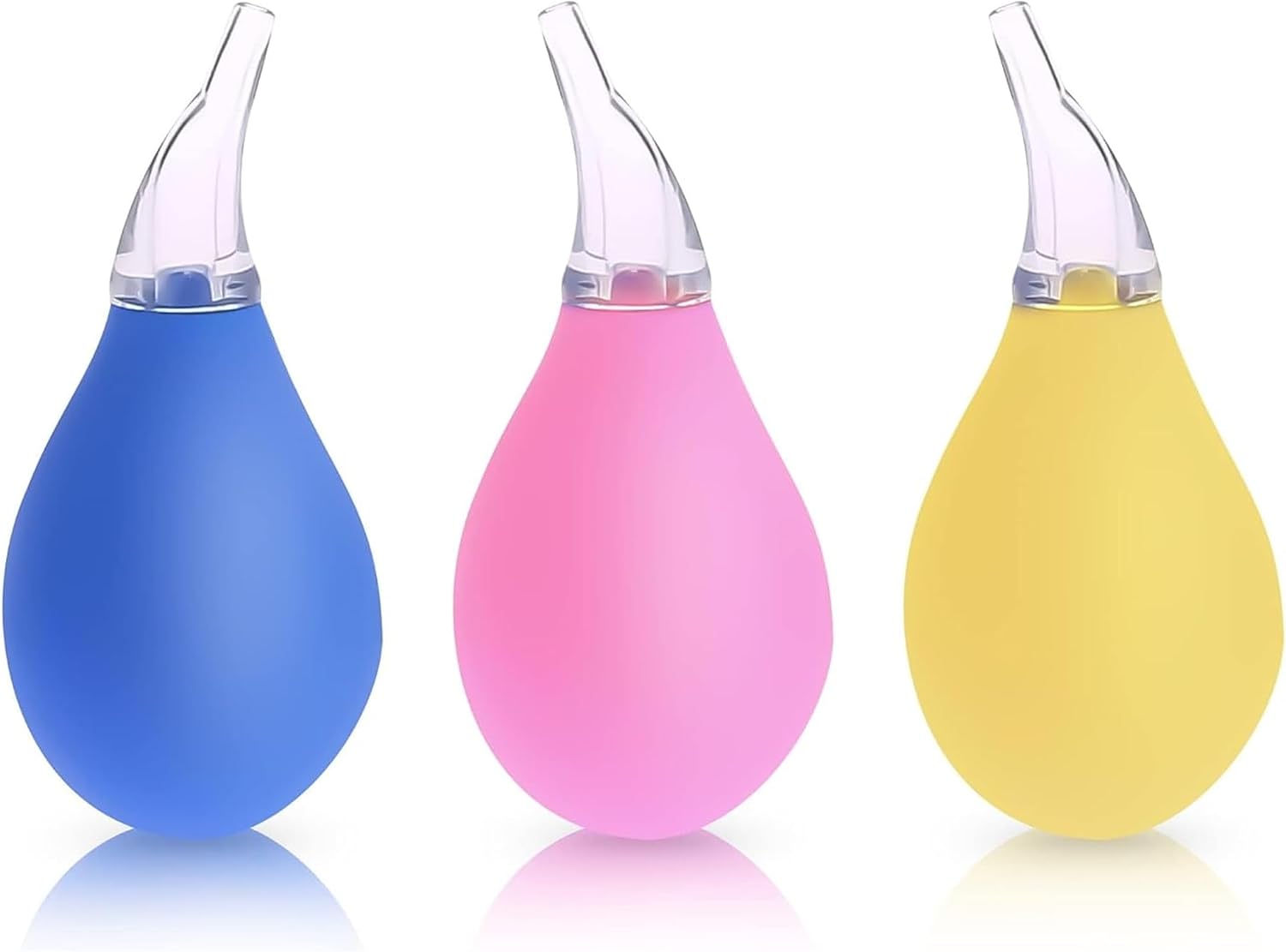 3 Pcs Nose Bulb Syringe for Baby,Free PVC and Silicone Nasal Suction