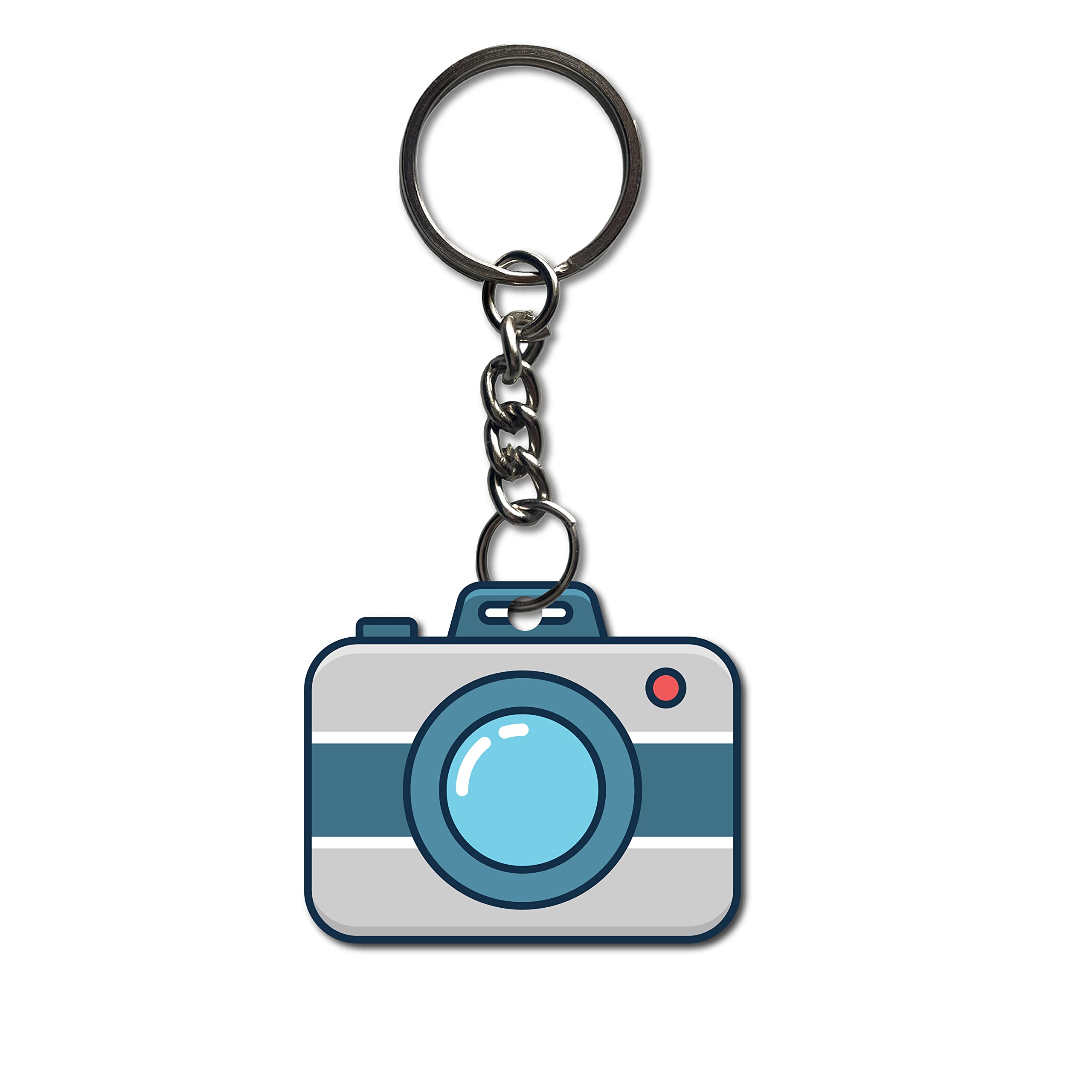 signoogle Camera Theme Wooden Printed Keychain Bike/Car/Men/Women/Bag Key Tag Keyrings Multicolored (2.5 x 2 Inch)-picture-11