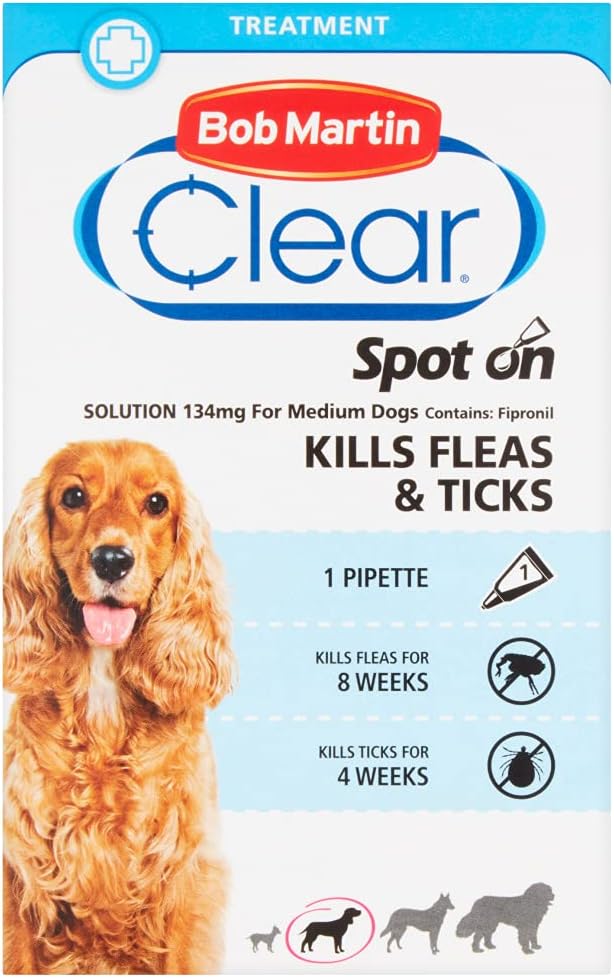 Bob Martin Clear Flea Tablets for Large Dogs (11Kg+) Effective