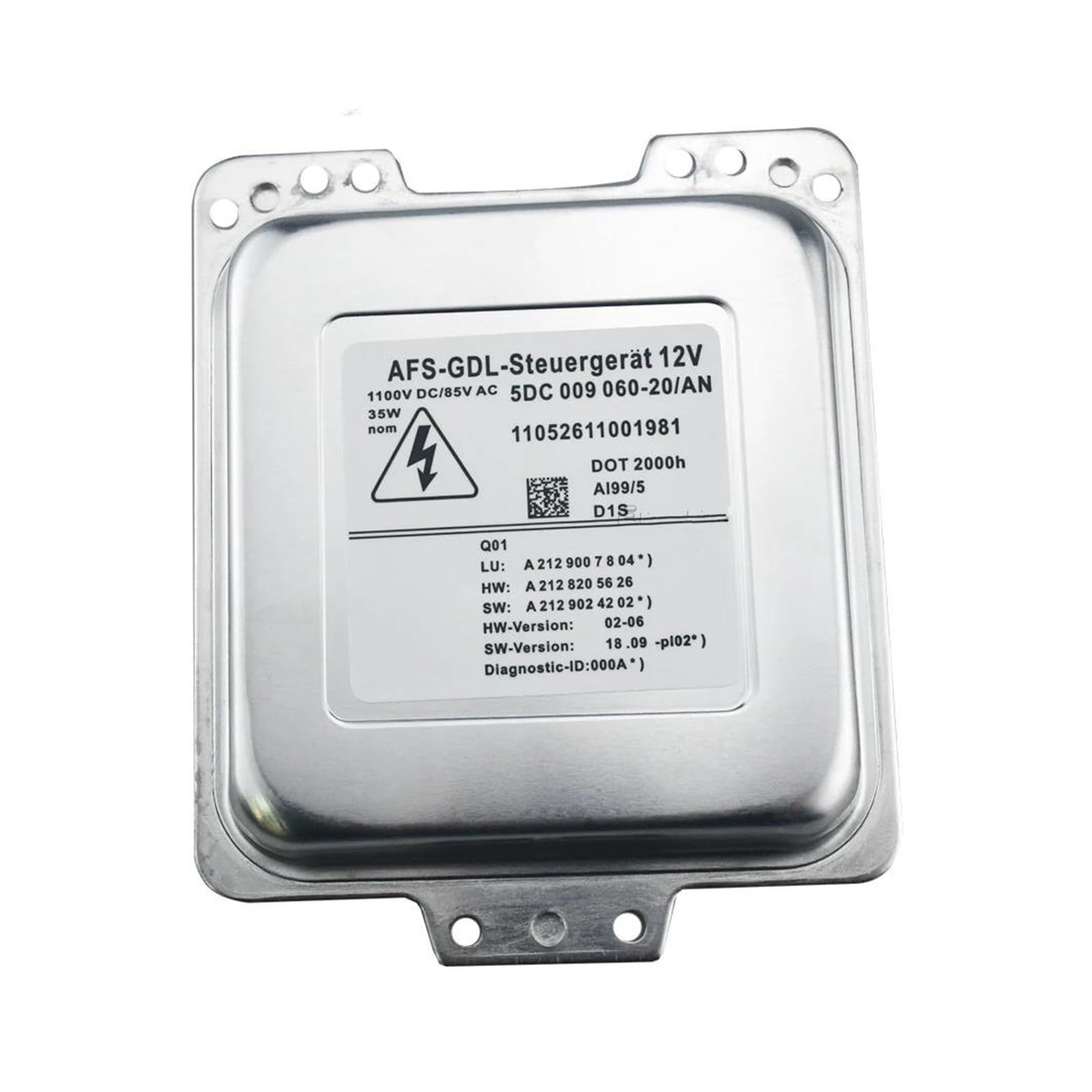 D1S Xenon-HID-Scheinwerfer-Vorschaltgerät für Mercedes-Benz W212 C207 A207 5DC009060-20 5DC00906020 HID 35W 85V AC Xenon-Vorschaltgerät