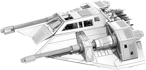 Fascinations Metal Earth Metal Earth - Juego de 4 modelos de metal 3D Star Wars - Snowspeeder Imperial Shuttle Slave 1 AT-ST