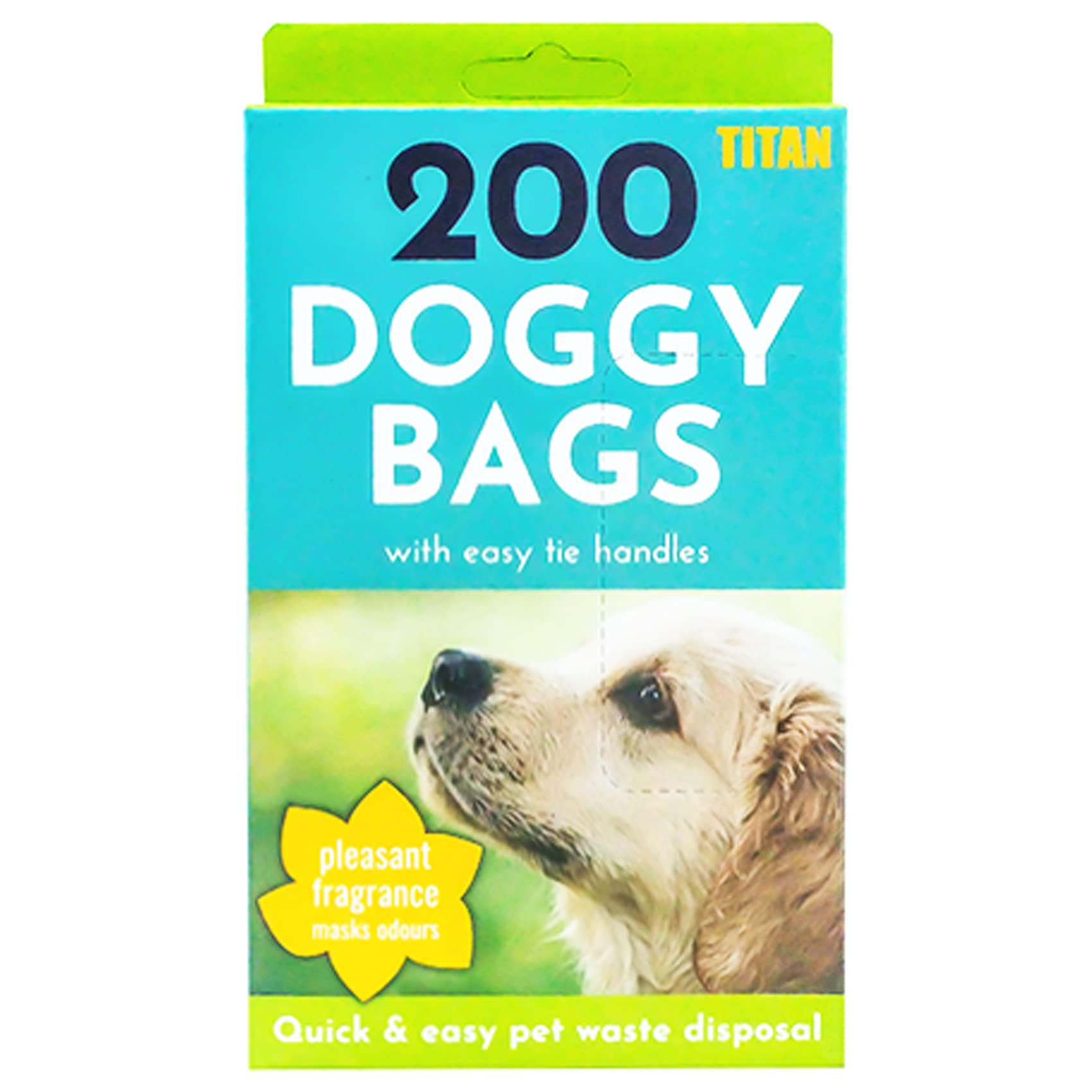 Nti 200 - 2000 X Doggy Bags | Scented Dog Cat Puppy Poo Waste Easy Toilet Tie Scooper Household Poop Disposal Park Walk Animals Uk Free P&P (1 X Pack (200 Poo Bags))