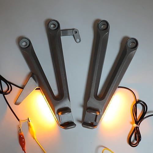 Miniatura 5 de HTTMT - (Luz LED de señal de giro) Soporte de estribera de pasajero trasero plateado compatible con 04-07 Hond CBR1000RR PN MT390-015A-SR