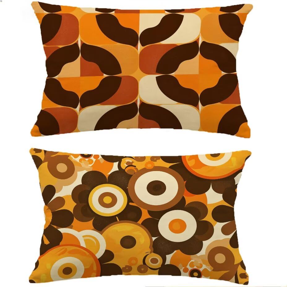 Housse de coussin extérieur 40x80 cm imperméable lot de 2 coussin lombaire canapé jardin