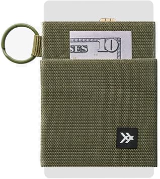 Thread Wallets Ultra Slim Minimalist Card Holder Wallet for Men and Women Olive, One Size